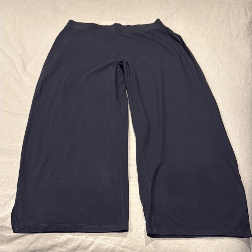 Eileen Fisher Charcoal Gray Trousers size medium petite